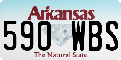 AR license plate 590WBS