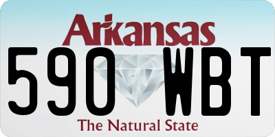 AR license plate 590WBT