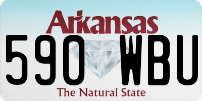 AR license plate 590WBU