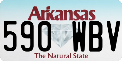 AR license plate 590WBV
