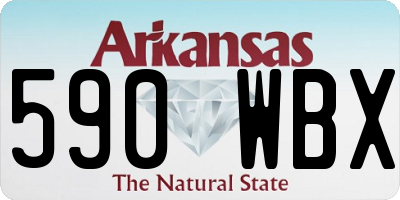 AR license plate 590WBX