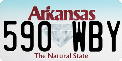 AR license plate 590WBY
