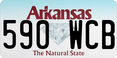AR license plate 590WCB