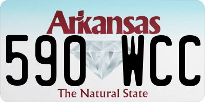 AR license plate 590WCC