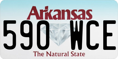 AR license plate 590WCE