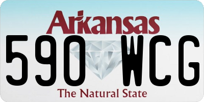 AR license plate 590WCG