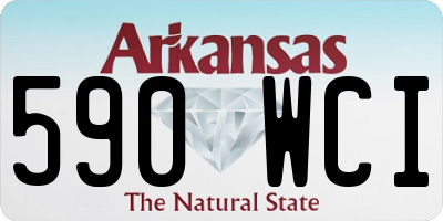AR license plate 590WCI