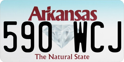 AR license plate 590WCJ