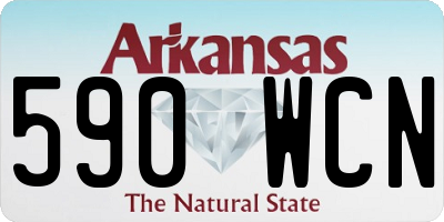AR license plate 590WCN