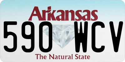 AR license plate 590WCV