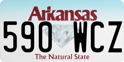 AR license plate 590WCZ