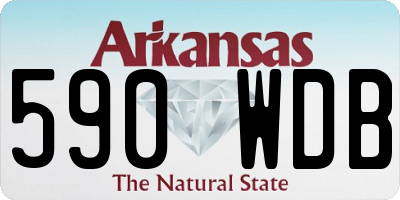 AR license plate 590WDB