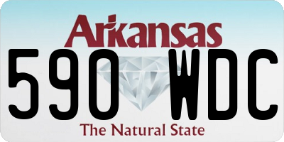 AR license plate 590WDC