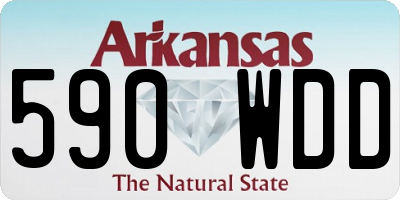 AR license plate 590WDD