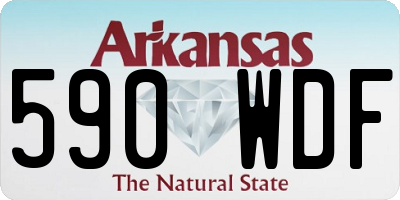 AR license plate 590WDF