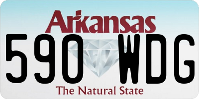 AR license plate 590WDG