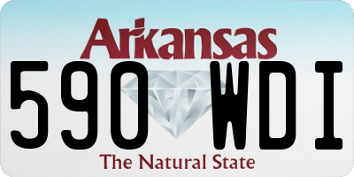 AR license plate 590WDI