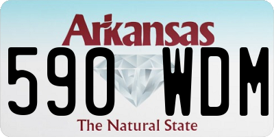 AR license plate 590WDM