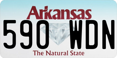 AR license plate 590WDN