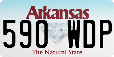 AR license plate 590WDP
