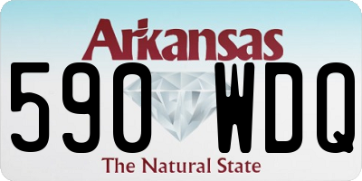 AR license plate 590WDQ