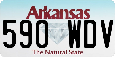 AR license plate 590WDV