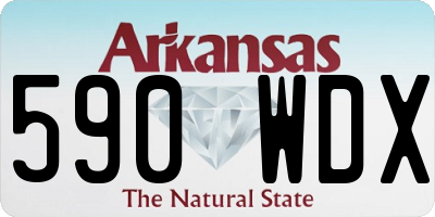 AR license plate 590WDX