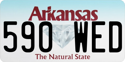 AR license plate 590WED