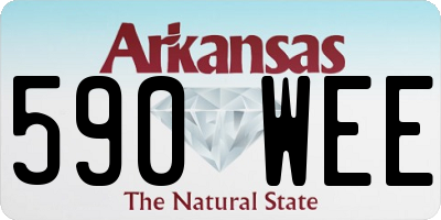 AR license plate 590WEE