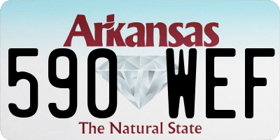 AR license plate 590WEF