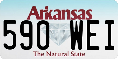 AR license plate 590WEI