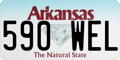 AR license plate 590WEL