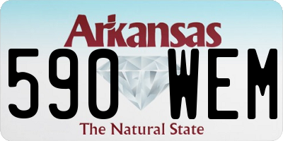 AR license plate 590WEM