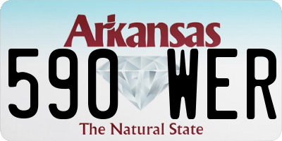 AR license plate 590WER