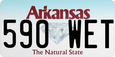 AR license plate 590WET