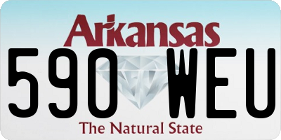 AR license plate 590WEU
