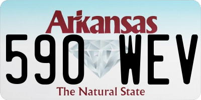 AR license plate 590WEV