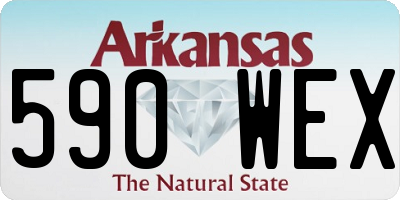 AR license plate 590WEX