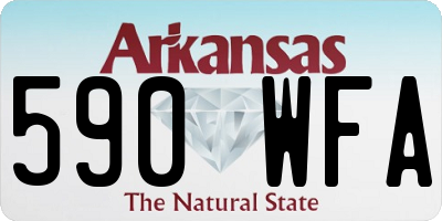 AR license plate 590WFA