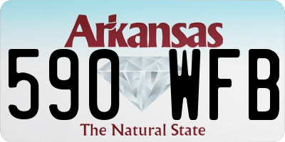 AR license plate 590WFB