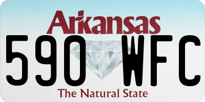 AR license plate 590WFC