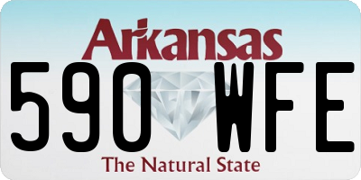 AR license plate 590WFE