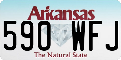 AR license plate 590WFJ