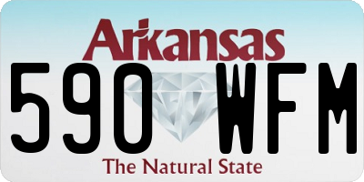 AR license plate 590WFM