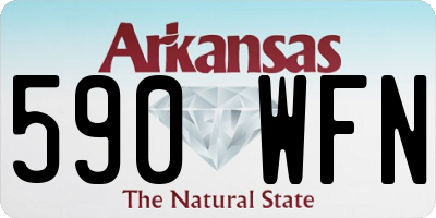 AR license plate 590WFN