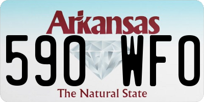 AR license plate 590WFO