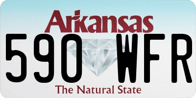AR license plate 590WFR