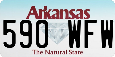 AR license plate 590WFW