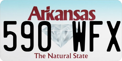 AR license plate 590WFX