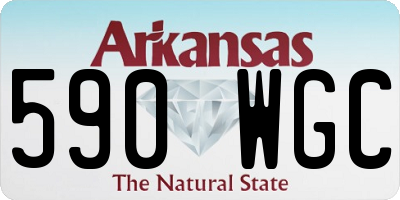 AR license plate 590WGC
